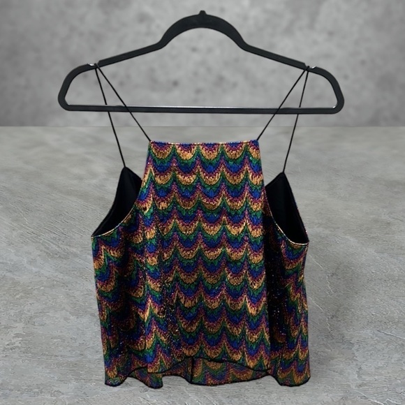 Leith Colorful Crop Top | SIZE M - Picture 2 of 4
